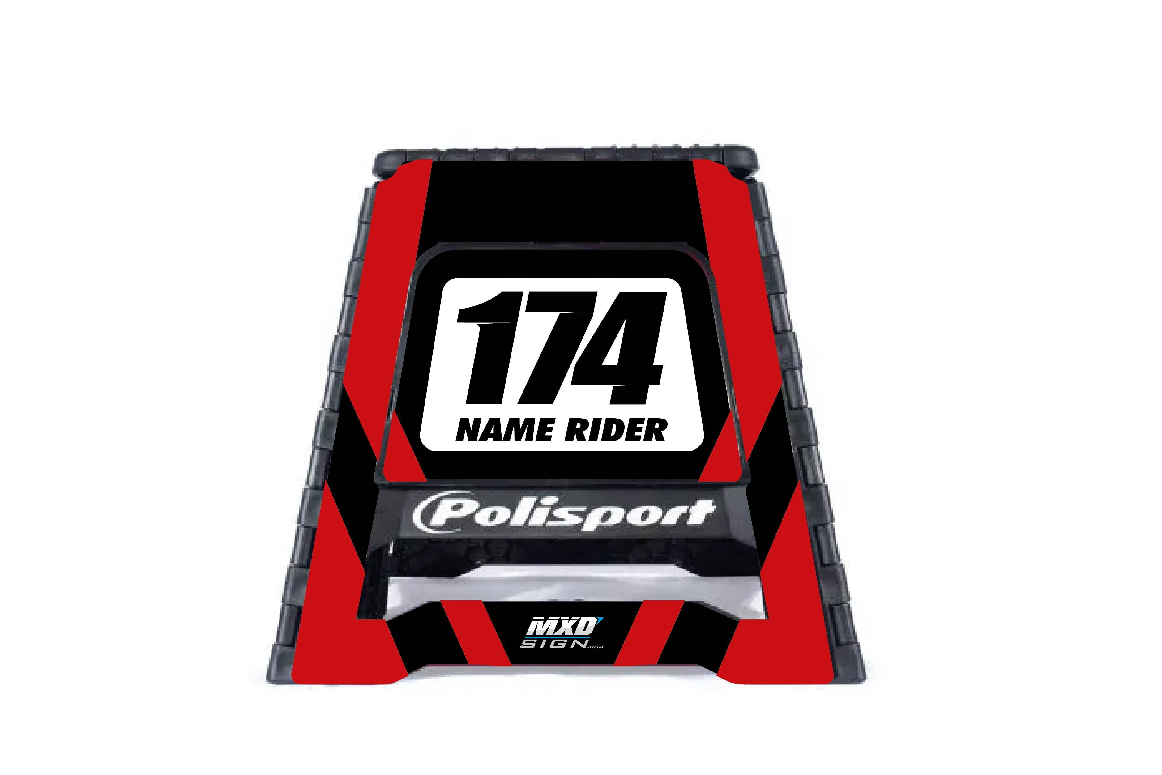 Motorcross Bikestand Rood van MxDsign